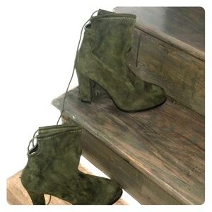 Olive Green Ankle Boots